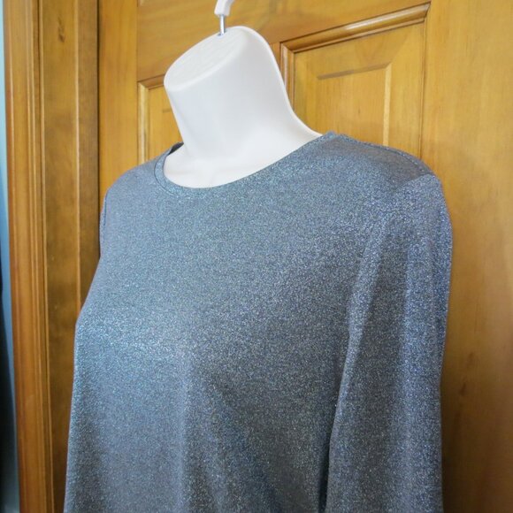 Talbots Silver T-Shirt Long Sleeve Size Petite Medium - Picture 3 of 8